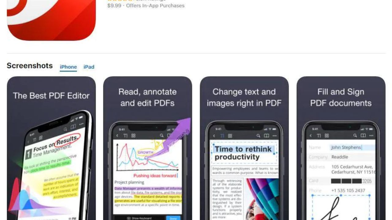 Best PDF readers/editors for Android and iOS