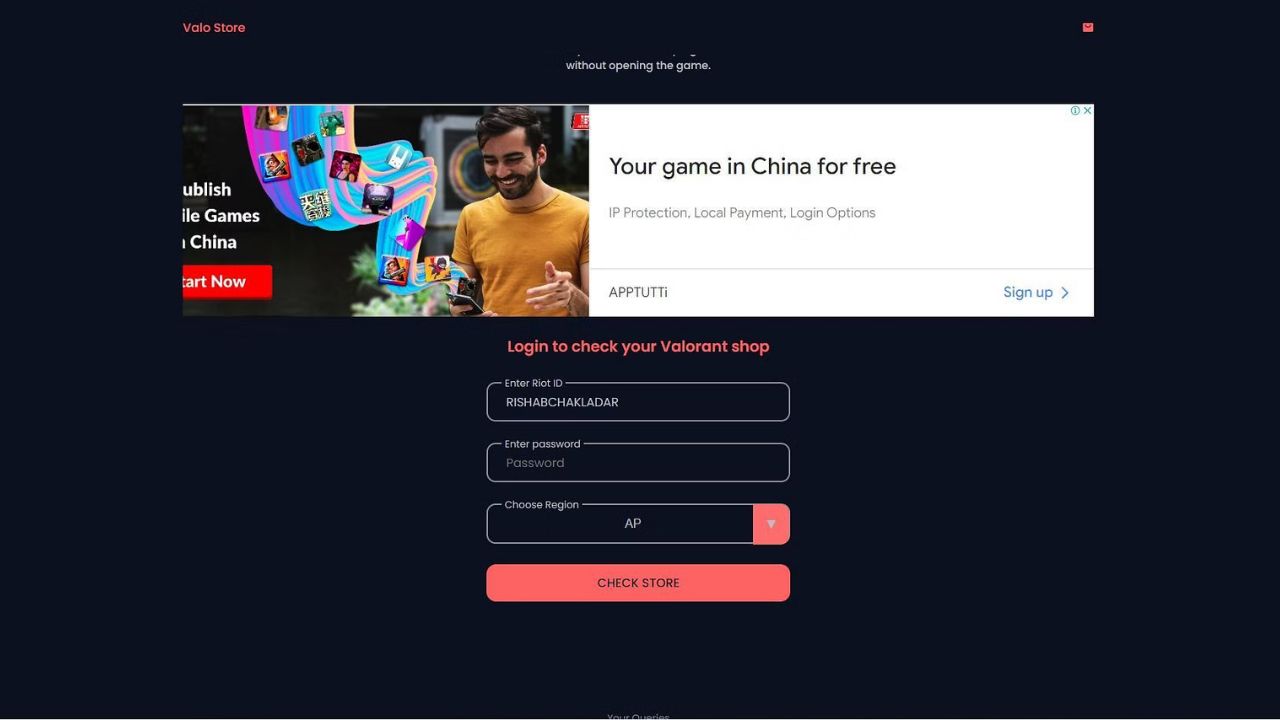 How to check Valorant Store online in 2023