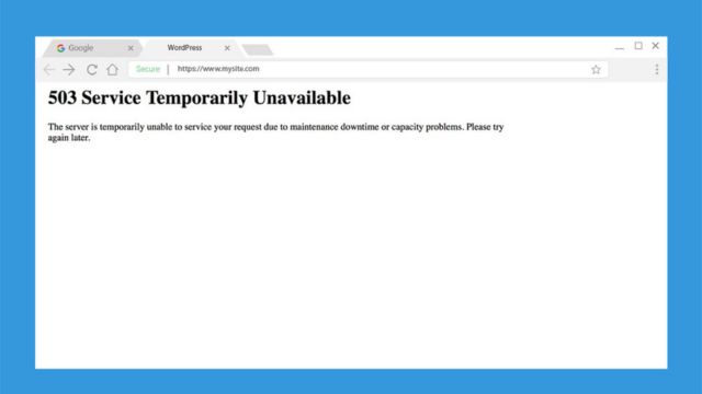 The Roblox website and Studio are inaccessible (Error 503 on