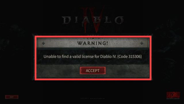 how to fix diablo 4 license error
