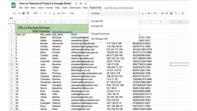 How to password-protect a Google Sheet