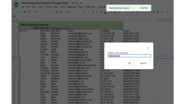 How to password-protect a Google Sheet